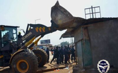 Conakry : vaste opération de déguerpissement au marché d&rsquo;Enco 5 – Infos-reelles.com
